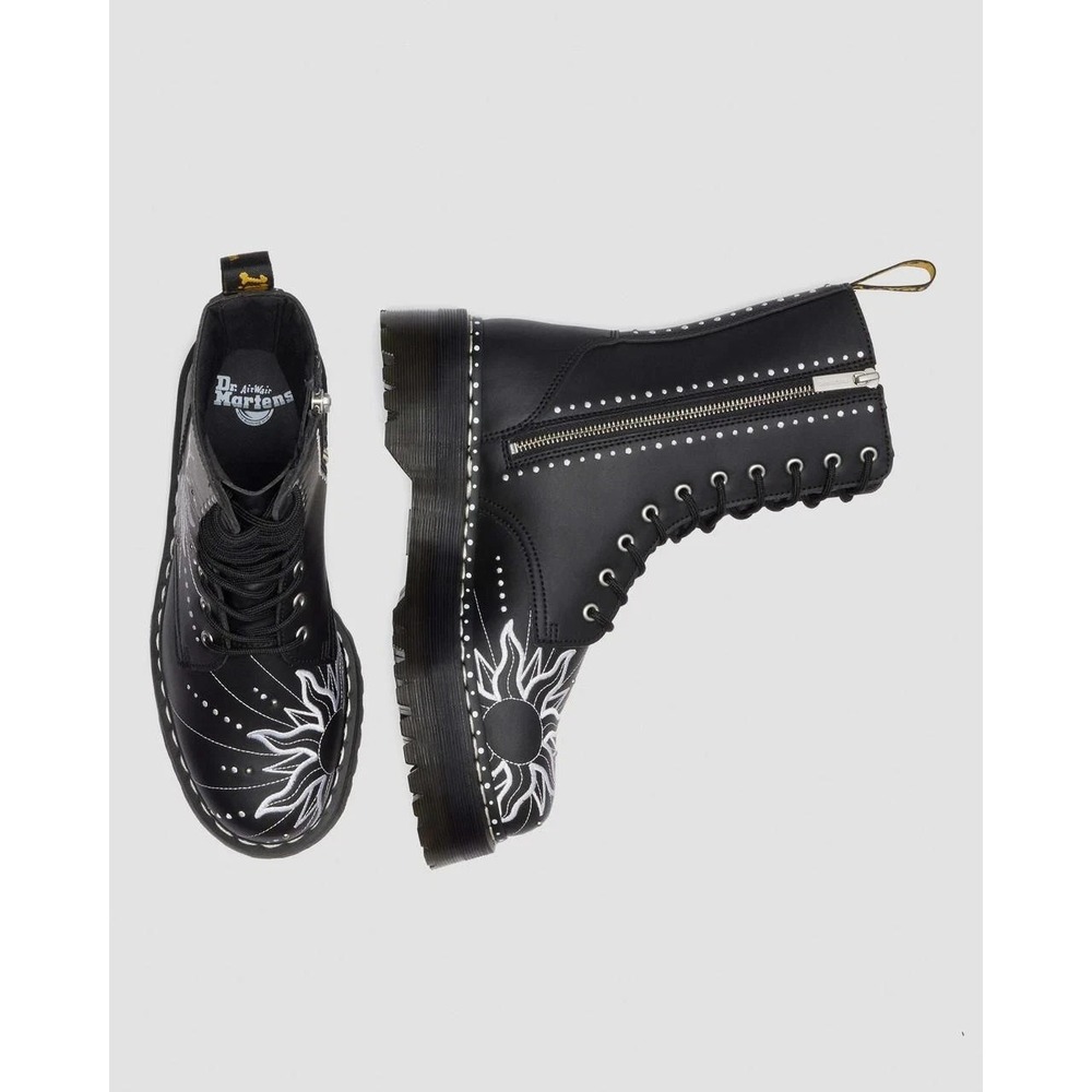 NEW FREE PEOPLE Dr. Martens Jadon Hi SUN Reclaimed Leather Platform Boots 6